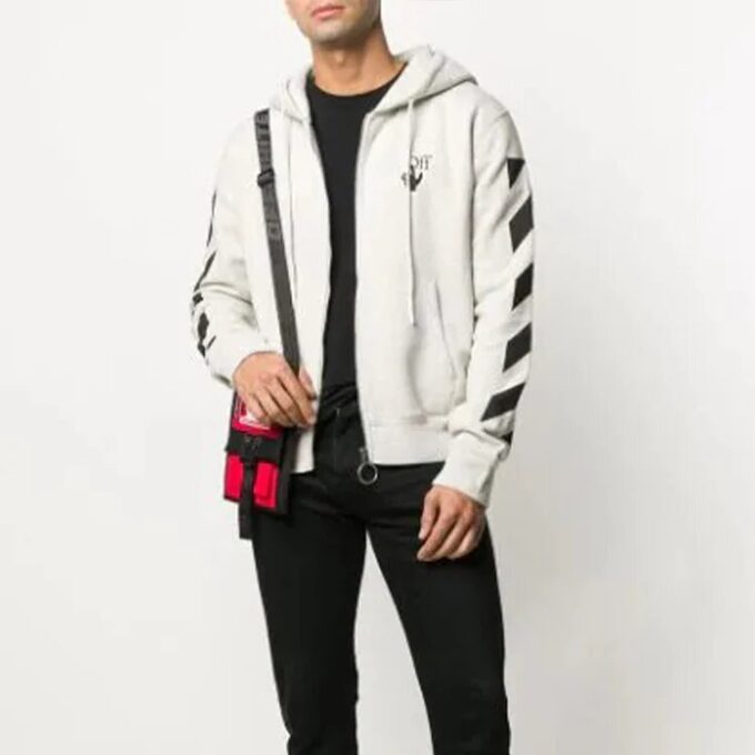 Hooded Sweater Men Cream Color
