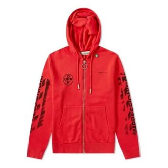 Impressionism Hooded Sweatshirt “Red”
