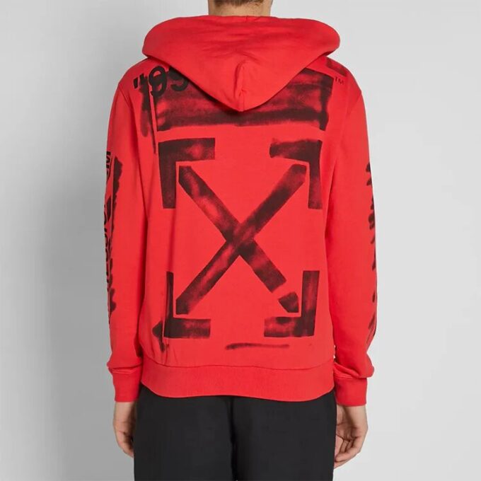 Impressionism Hooded Sweatshirt “Red”