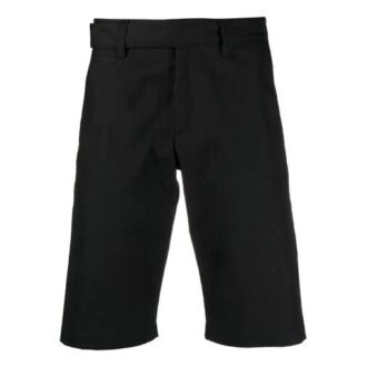 Industrial Belt Knee-Length Shorts Version Black