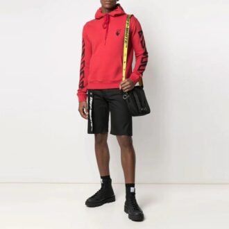 Industrial Belt Knee-Length Shorts Version Black