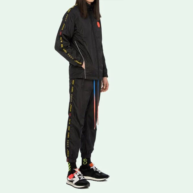 Industrial Tape Zipped Track Jacket
