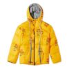 Industrial Zipped Puffer Hooded Down Cotton-padded Jacket Men Yellow