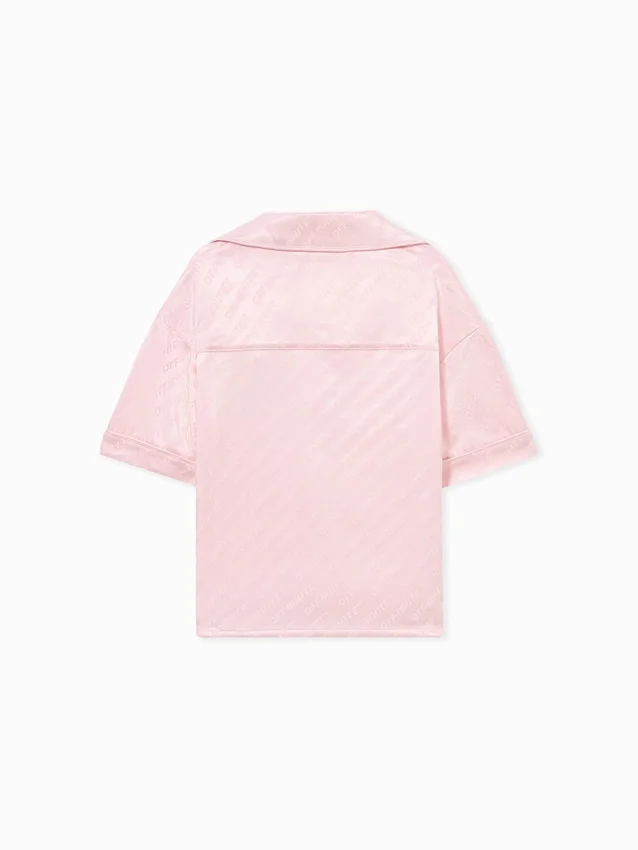 Jacquard Off Satin Shirt Jacquard Off Satin Shirt