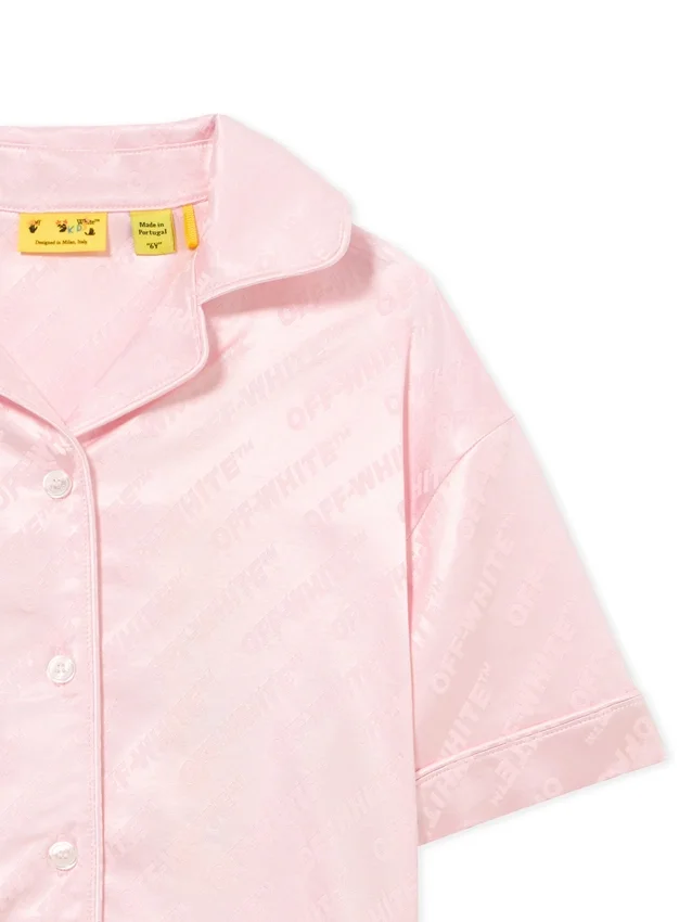 Jacquard Off Satin Shirt Jacquard Off Satin Shirt