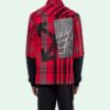 Jersey Sleeve Checked Shirt “Red Black”
