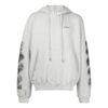 Jumbo Arrow Boxy Hoodie “Melange Grey Black”