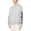 Jumbo Arrow Boxy Hoodie “Melange Grey Black”