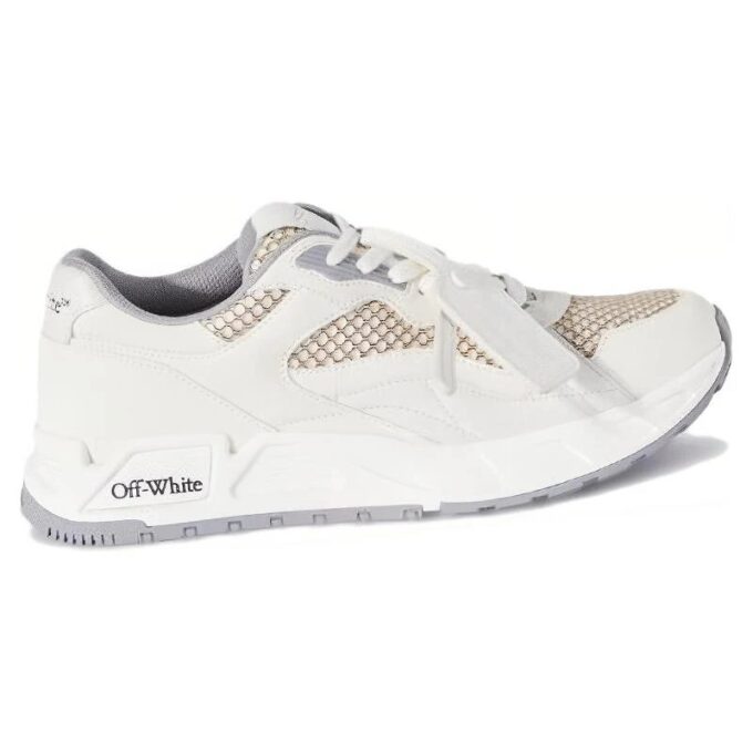 Kick Off Low-Top Sneakers “White Tan”