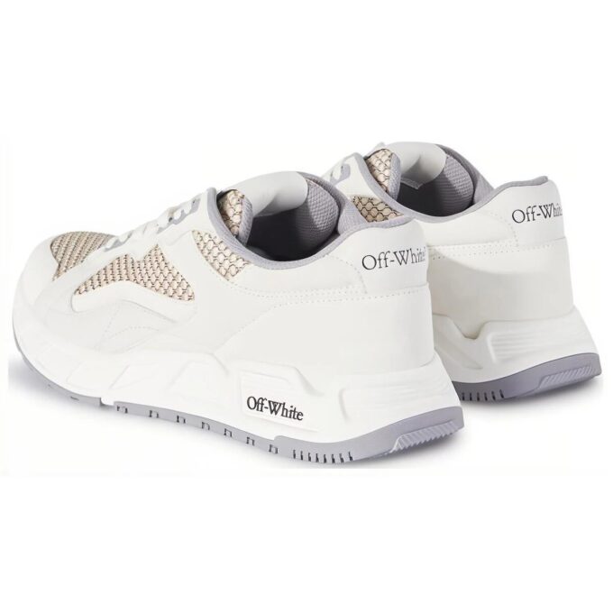 Kick Off Low-Top Sneakers “White Tan”