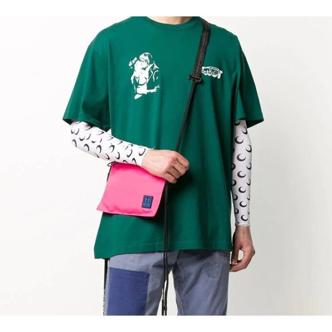 Kiss 21 Logo Printing Loose Fit Short Sleeve Green