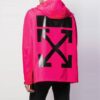 Large Arrow Back Printing Windproof Jacket Red