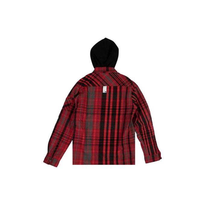 Layered Flannel Shirt “Red”