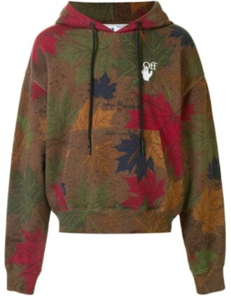 Leaf Print Hoodie