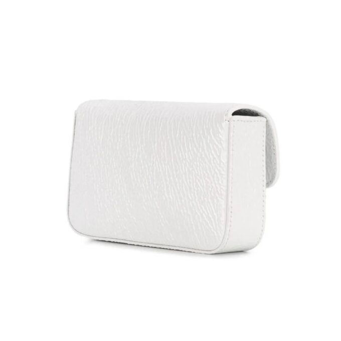 Leather Shoulder Messenger Bag White