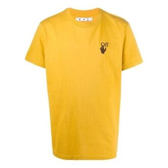 Logo Applique Short-sleeve Tee Men’ s Yellow
