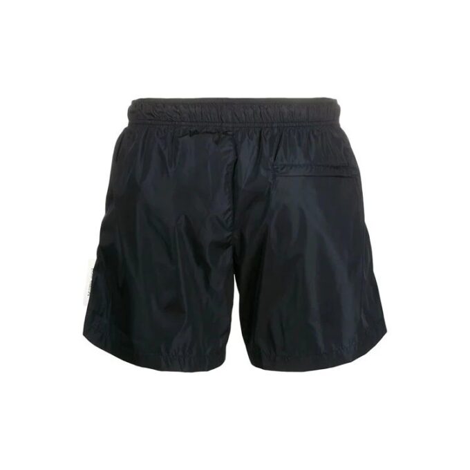 Logo Applique Sports Swimming Trunks Men’ s Black