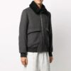 Logo aviator Jacket Loose Fit Gray