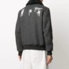 Logo aviator Jacket Loose Fit Gray