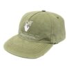logo Embroidered Baseball Cap Green