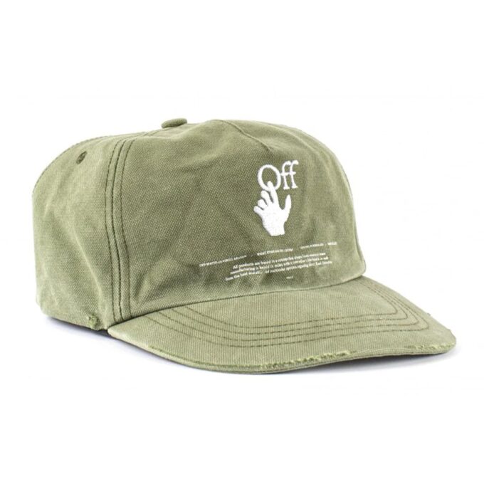logo Embroidered Baseball Cap Green