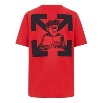 Logo Embroidered Short Sleeve Red