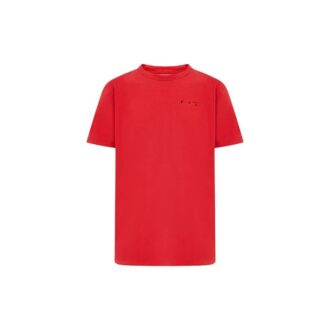 Logo Embroidered Short Sleeve Red