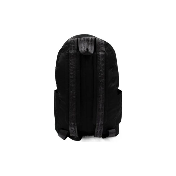 Logo Graffiti Alphabet Printing Zipper Multiple Pockets backpack schoolbag Black