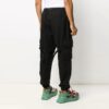 Logo Multiple Pockets Cargo Casual Pants Black