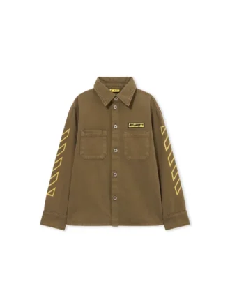 Logo Patch Diagonal Long-Sleeved Shirt Logo Patch Diagonal Long-Sleeved Shirt
