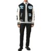 logo patch varsity jacket “Black”