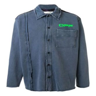 Logo Print Button Up Shirt
