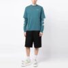Logo-Print Knee-Length Shorts “Black”