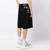 Logo-Print Knee-Length Shorts “Black”