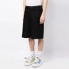 Logo-Print Knee-Length Shorts “Black”