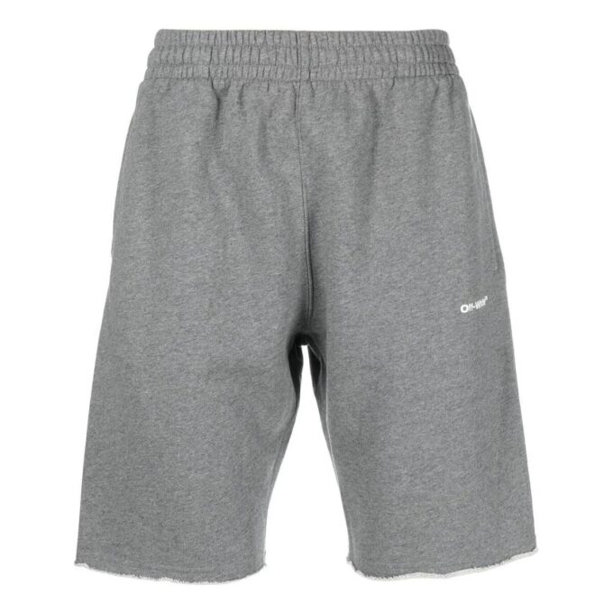 logo-print Track Shorts “Grey”