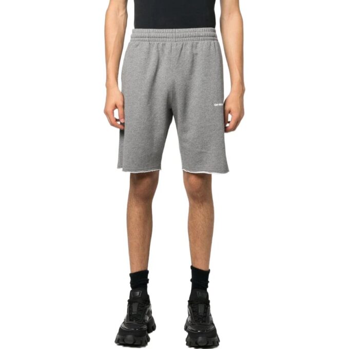 logo-print Track Shorts “Grey”