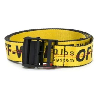 Logo Printed Belt Wide 3.5cm Yellow Logo Printed Belt Wide 3.5cm Yellow