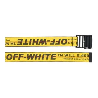 Logo Printed Belt Wide 3.5cm Yellow Logo Printed Belt Wide 3.5cm Yellow