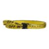 Logo Printed Belt Wide 3.5cm Yellow