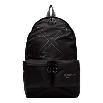 logo Printing Backpack Black
