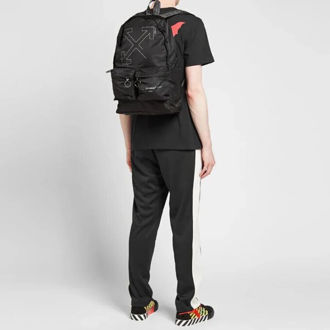 logo Printing Backpack Black