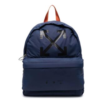 logo Printing Backpack Unisex Blue