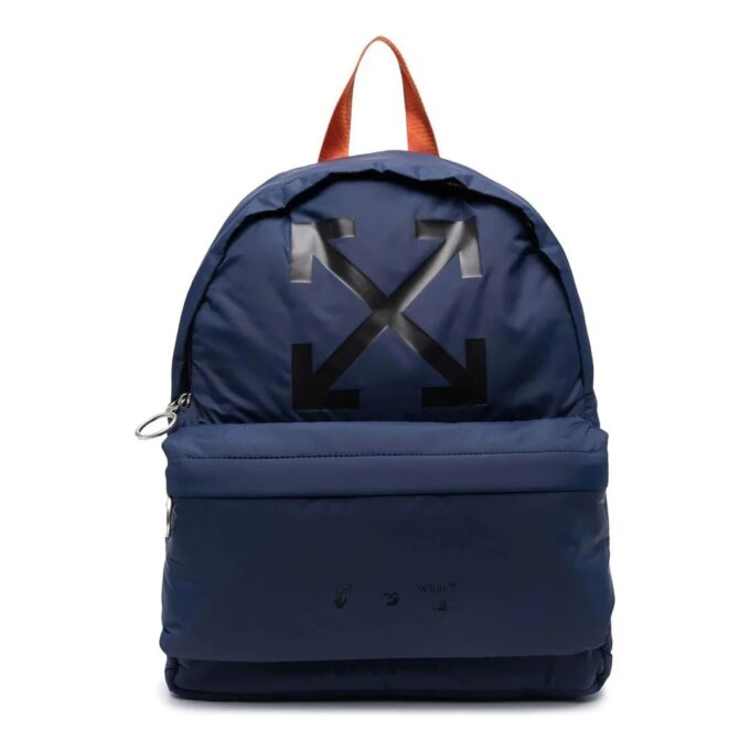 logo Printing Backpack Unisex Blue