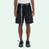 Logo Printing Belt Cargo Sports Shorts Version Black