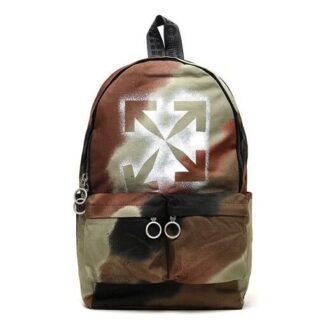 LOGO Printing Camouflage Gradient Tie Dye Design Backpack