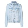 Logo Printing Denim Jacket Light Blue