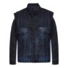 Logo Printing Denim Jacket Version Blue