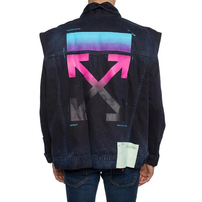 Logo Printing Denim Jacket Version Blue