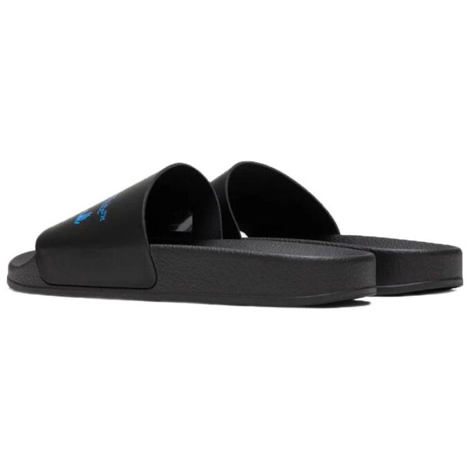 Logo Printing Fashion Casual Black Slippers “Black Blue”